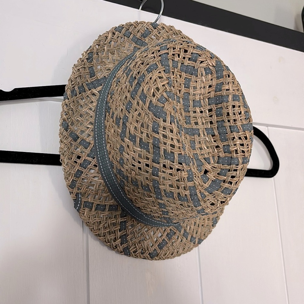 Lucky Brand Fedora. NWT. Blue, teal, blue/gray, straw hat.